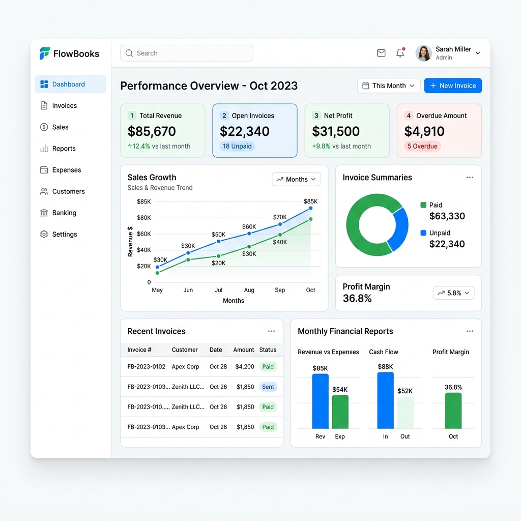 ChonlateePro SaaS Dashboard Visual